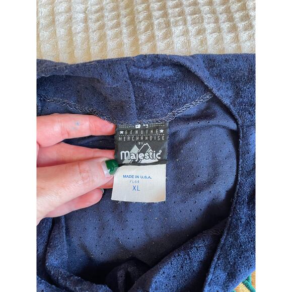 VTG Genuine Merchandise by Majestic Milwaukee Brewers Blue Button Up Jersey XL - Picture 7 of 13